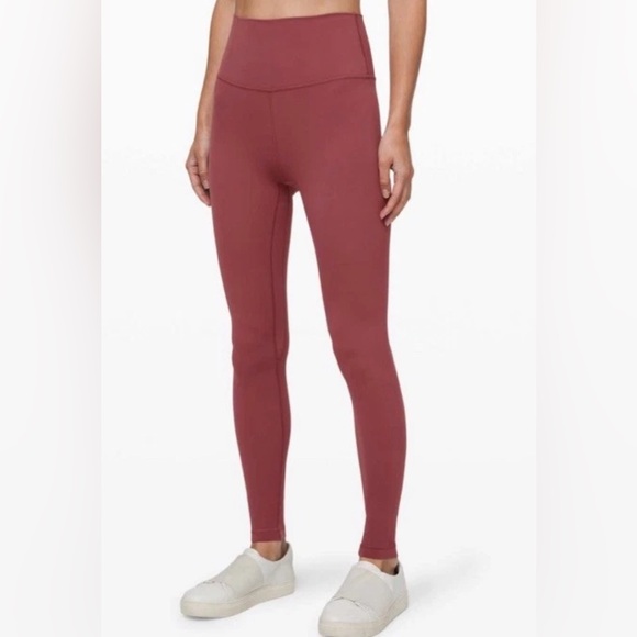 lululemon athletica Pants - Lululemon Align High Rise Pant 28" Size 4 Color Chianti